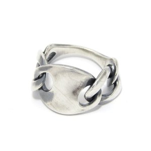  hum ハム Humete Plate Chain Ring Silver ハムエタ