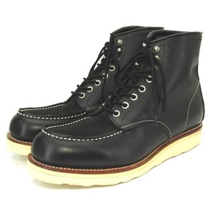 MOC TOE WORK BOOTS CLG-AC015-001 モックトゥブーツ コンビ 黒 US9 27cm 箱付ブーツ