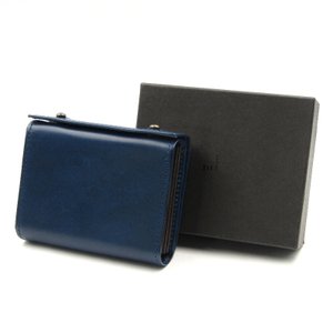三つ折り財布 millefoglie II P30 ミッレフォッリエ2 ピッグ ミニ財布 日本製 ブルー
