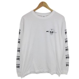 SOFTMACHINE x MANKIND 長袖シャツ WAR AND PAIN L/S 白 XL メンズ