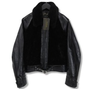  17AW Grizzly Jacket グリズリージャケット 熊ジャン 500 黒 38 タグ付き 馬革 中古 20010490