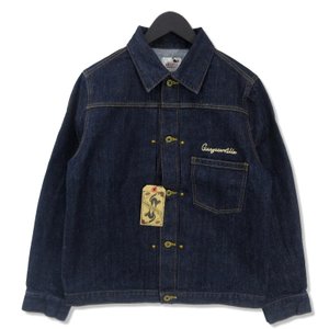 GANGSTERVILLE ギャングスタービル 18AW GREASER JACKET GSV-18-SS-07 デニムジャケット 刺繍 インディゴ L