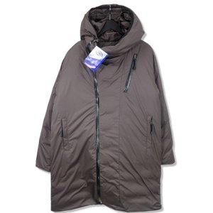 未使用 ダウンジャケット 18AW NEW HOODED JACKET PHD 茶 L メンズ