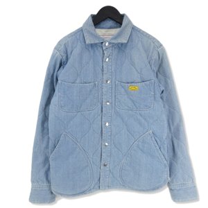 デニム カバーオール QUILTED SHIRTS キルテッド シャツ ジャケット インディゴ M