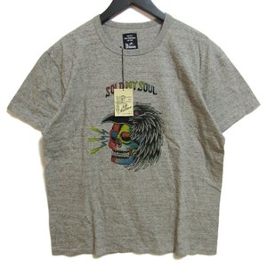 プリントTシャツ CROW-T グレー XL タグ付き メンズ