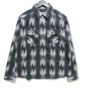 長袖ワークシャツ 総柄 L/S ORIGINAL PLAID SHIRT ライトニング 柄シャツ