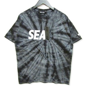 半袖Tシャツ WDS-CS-186 SEA small タイダイ ブラック 黒 L タグ付き メンズ 中古