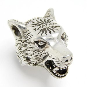 リング ANGER FOREST Wolf head Ring Loved 476902