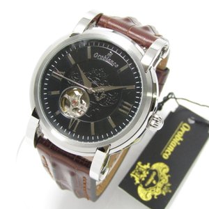 OR-0035-3 ROMANTIKO ロマンティコ 自動巻き 機械式 レザーベルト ブラック腕時計