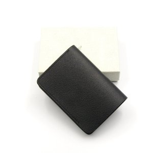 二つ折り財布 flp-26 Short Wallet エンボスカーフ ショートウォレット ブラック