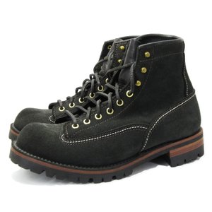 ワークブーツ LW01845-119 TRUCKER トラッカー スエード ビブラム 黒 US9.5 