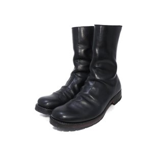 14FW バックジップブーツ ヘビータンニンホース 1 piece backzip boots 黒 41 ブーツ 【中古】40006439