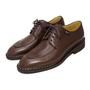 未使用 Paraboot パラブーツ Socrate ソクラテ Uチップ Vチップ ACTIV カフェ LIS CAFE UK7.5 箱付シューズ 中古 40007039