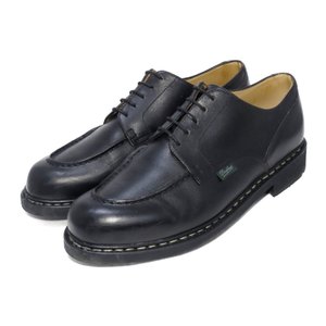 Paraboot パラブーツ CHAMBORD シャンボード Uチップ PARATEX 710709 LIS NOIR ブラック 黒 UK8.5 箱付シューズ 中古 40007048