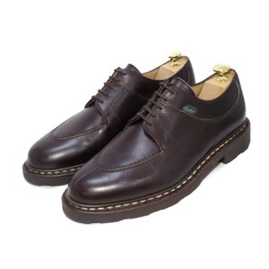 美品 Paraboot パラブーツ AVIGNON アヴィニョン Uチップ 705112 カフェ UK5.5 箱付シューズ 中古 40007307