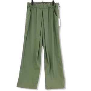 未使用  WIDE TUCK PANTS AN-PT-01-B カーキ FREE タグ付