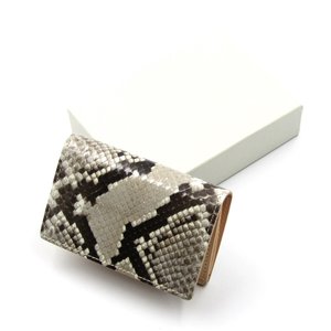 カードケース di-rc-fcc python folded card case ナチュラルパイソン