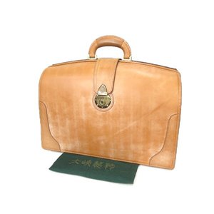 ザ ダレス バッグ レザー 1135 鞄  大峽製鞄 ブリーフ ケース ブライドル タン 中古美品