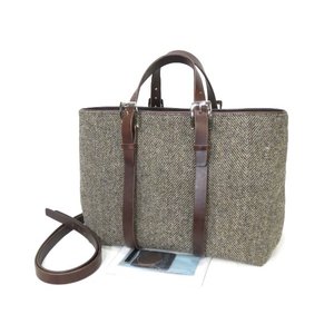 未使用 ラストクロップス CRADLE ハリスツイード トート バッグ 鞄 LAST CROPS Harris Tweed クレイドル【中古】60002113