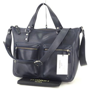 utilitarian city bag 2WAY トートバッグ ショルダーバッグ カナダ製 紺 レザー バッグ