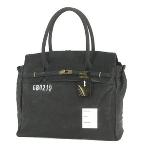 トートバッグ Paraffin tote bag GB00219 パラフィン加工 ボストンバッグ ブラック 黒 キャンバス