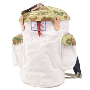 ハチガハナ BAMBOO BACK PACK BK-020 カーキ バッグ 鞄 中古 65000945