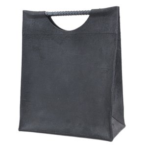 KAGARI YUSUKE カガリユウスケ ハンドバッグ 鉄筋 W17-03 レザー ブラック 黒 バッグ 鞄