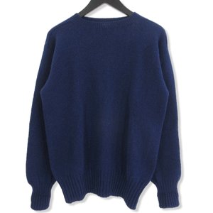 シェットランド ウールセーター クルーネック 2PLY REAL SHETLAND WOOL SWEATER