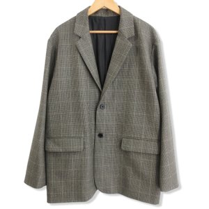 WIRROW Check Wool Boxi Jacket テーラードジャケット ベージュ メンズ