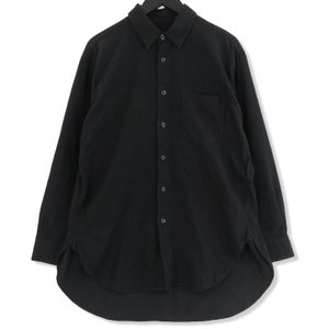 長袖シャツ W-001-5005 ブラック S メンズ