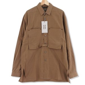 未使用 officer shirts 512 302 ボックスシルエット ドレスシャツ CA/BE M タグ付 メンズ