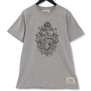 半袖Tシャツ プリント コットン グレー L メンズ