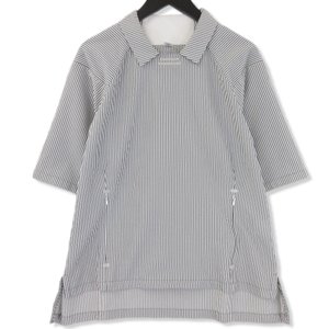 半袖シャツ ストライプ シアサッカー intersect shirt tech