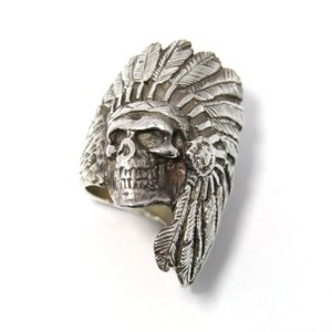 リング ゴーストチーフ インディアンスカル  Ghost chief skull 806
