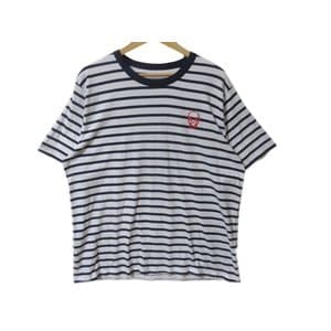 半袖Tシャツ ボーダー スカル 白 XXL メンズ