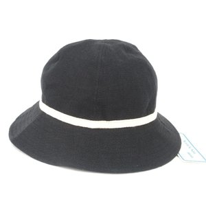 バケットハット 30's TYPE LINEN HAT NC1910 アーミーハット ブラック 黒 M 帽子 メンズ