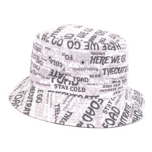 バケットハット CR-16ST035 ALLOVER PATTERN BUCKET HAT リバーシブル グレー M 帽子