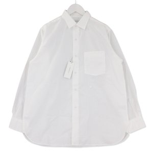 美品 nanamica 長袖シャツ REGULAR COLLAR WIND SHIRT SUGF006 20AW 白 S メンズ