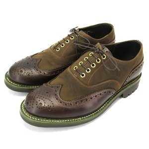 GRENSON × Barbour バブアー ウィングチップ MARSKE 別注 EXPRESSO UK7G 