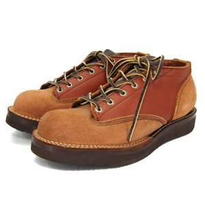 LACE TO TOE OXFORD 245 コンビ 2トーン シナモン スエード