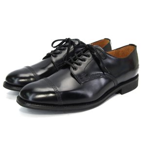 Military Derby Shoe 1128B ミリタリーダービーシューズ 黒 ポリッシュドレザー