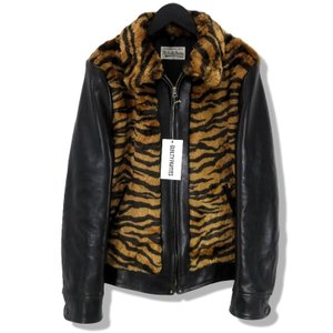 GRIZZLY LEATHER FUR JACKET グリズリー レオパード 熊ジャン