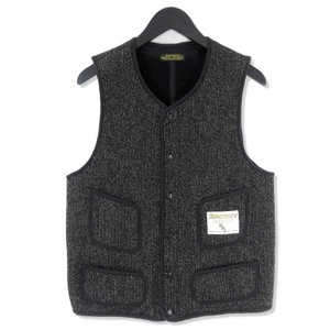 ビーチクロス ベスト LOW NECK VEST 黒 38 メンズ