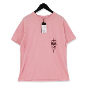 未使用 半袖Tシャツ MH8216-25PK プリント スカル Tee ピンク M タグ付き メンズ