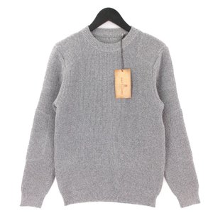 PADDED WAFFLE KNIT コットン ニット AD-KN-02 グレー 38 タグ付き メンズ