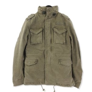 ミリタリージャケット M-65 COLD WEATHER USED加工 17AW 3WAY オリーブ M メンズ