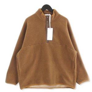 Wool Boa High Neck Pull Over GU203-70165 フリース ウール スナップT キャメル 1 メンズ