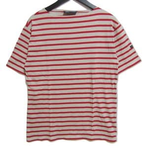 半袖Tシャツ ボーダー Tee ボートネック 赤 5(L) メンズ