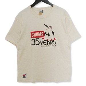 半袖Tシャツ 35周年 プリント クリーム XL メンズ