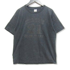 半袖Tシャツ プリント グレー L メンズ